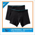 Mens Plain Black Grey Cotton Underwear Boxer Shorts